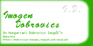 imogen dobrovics business card